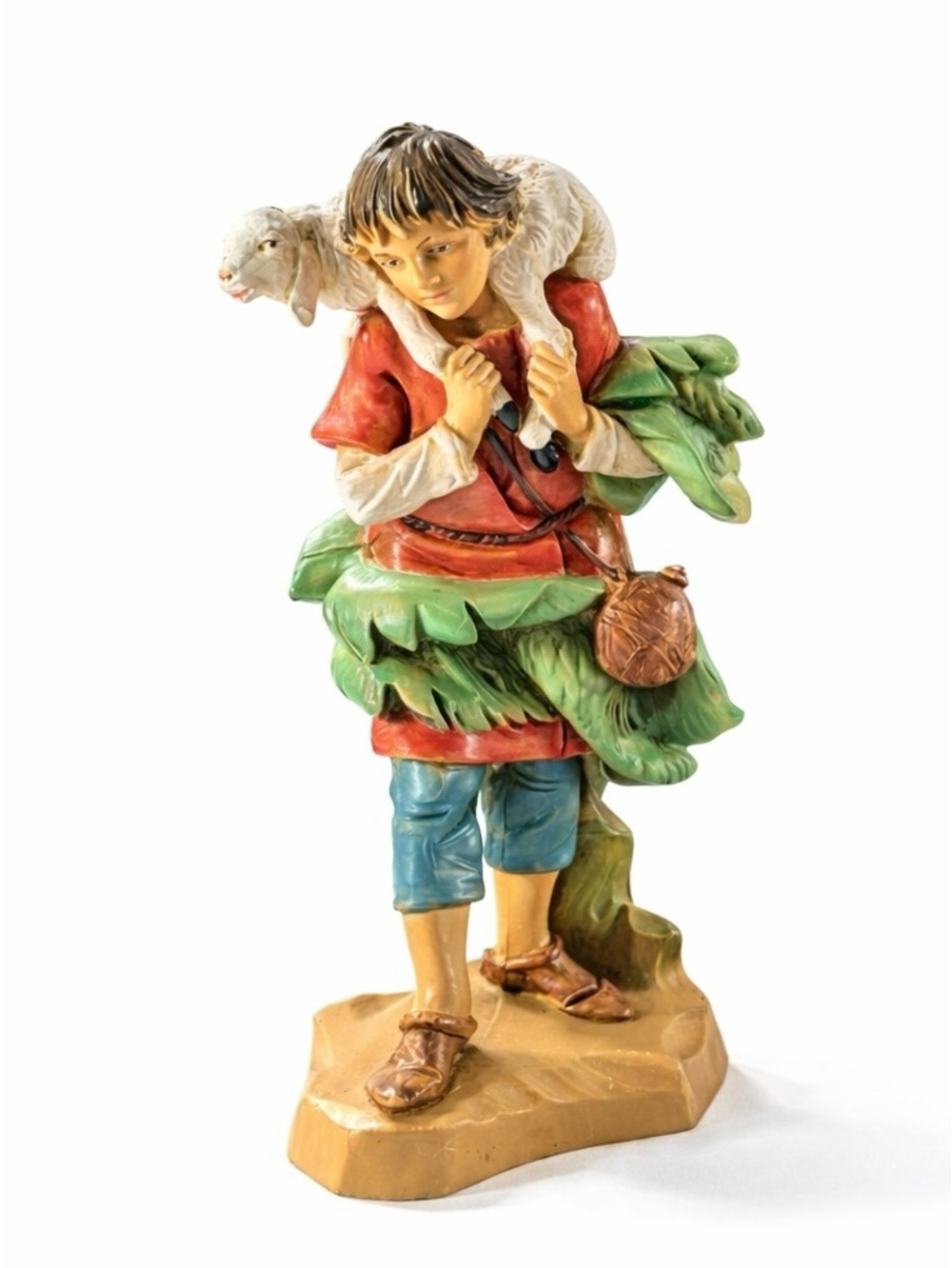 Fontanini Gabriel Shepherd w/ Lamb 5” Nativity Figure Italy Simonetti W/Box